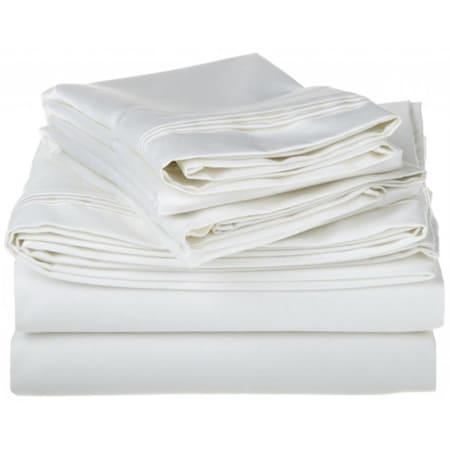 Superior  Egyptian Cotton 1500 Thread Count Solid Sheet Set  California King-White 1500CKSH SLWH
